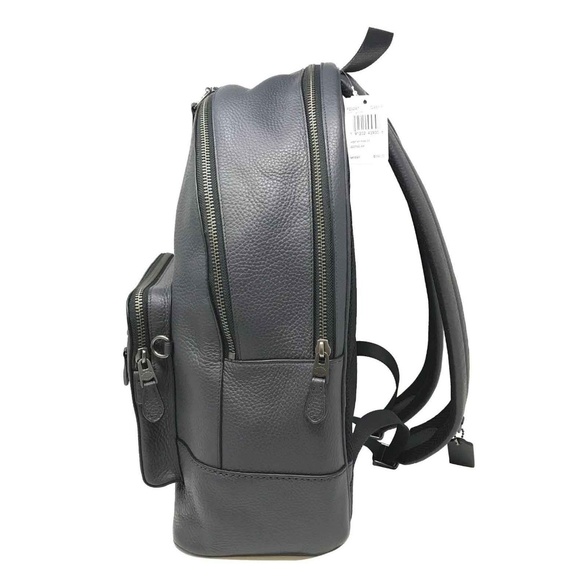 Coach Men’s West Backpack In Midnight Navy Pebble - Picture 3 of 8